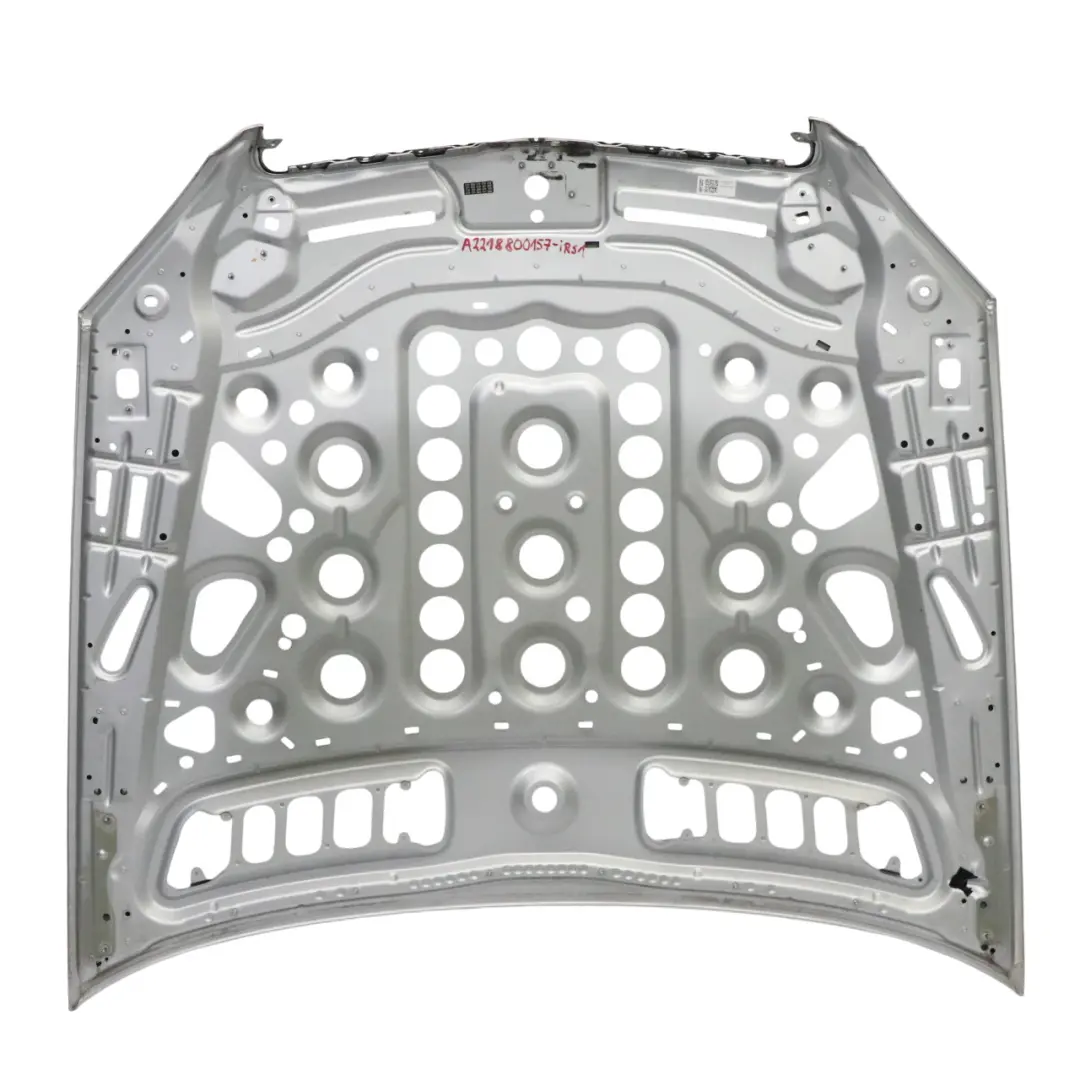 Hood Bonnet Trim Panel Iridium Silver Metallic - 775 to Mercedes W221 with Part number A2218800157 Mercedes W221 Hood Bonnet Trim Panel Iridium Silver Metallic - 775 - SKU A2218800157-IRS1 - Part number A2218800157