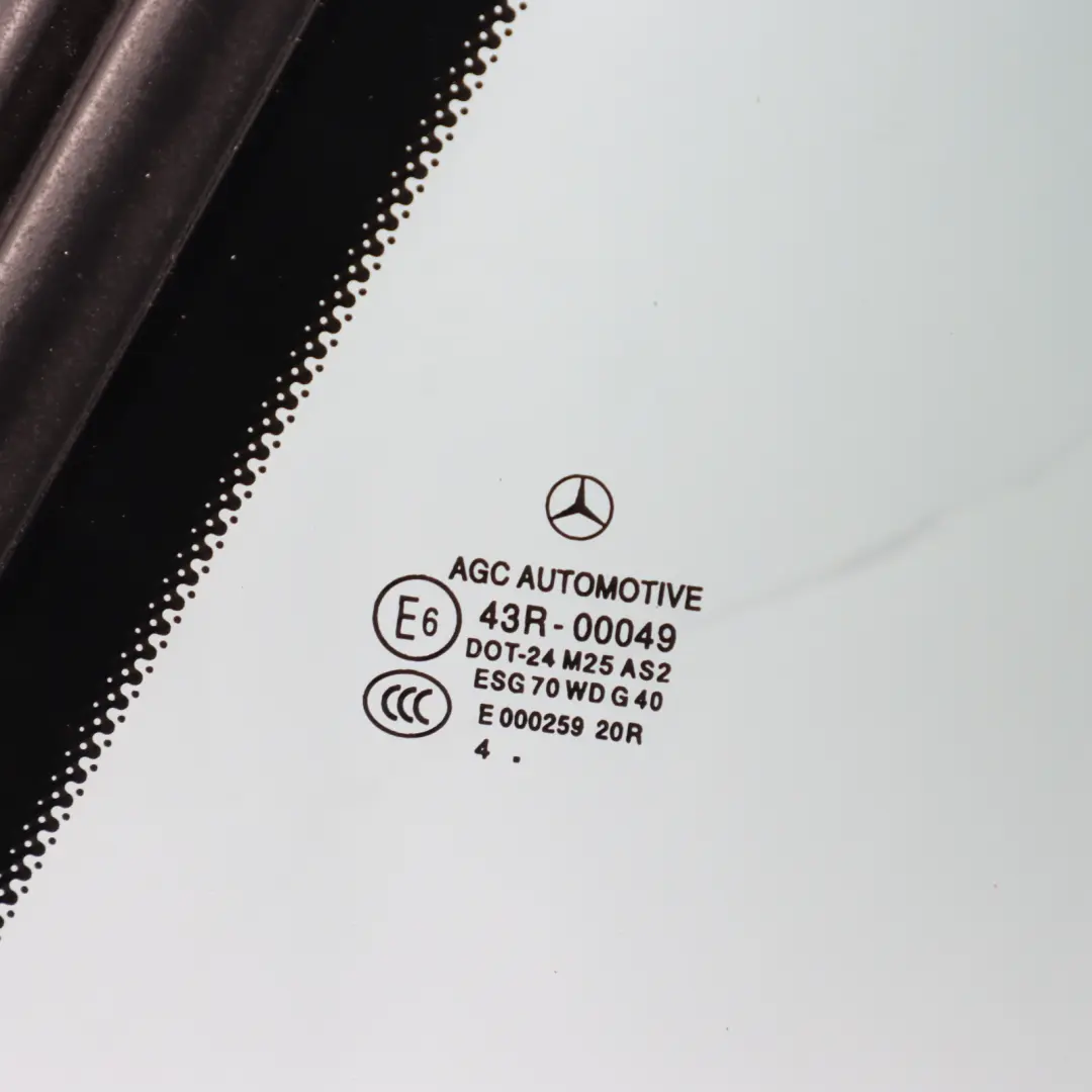 Side Glass Window Rear Left N/S AS2 to Mercedes SL R231 Roadster with Part number A2316700306 Mercedes SL R231 Roadster Side Glass Window Rear Left N/S AS2 - SKU A2316700306 - Part number A2316700306