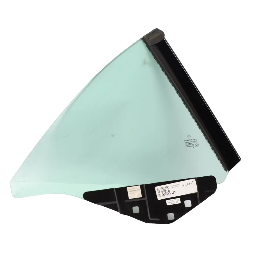 Side Glass Window Rear Left N/S AS2 to Mercedes SL R231 Roadster with Part number A2316700306 Mercedes SL R231 Roadster Side Glass Window Rear Left N/S AS2 - SKU A2316700306 - Part number A2316700306