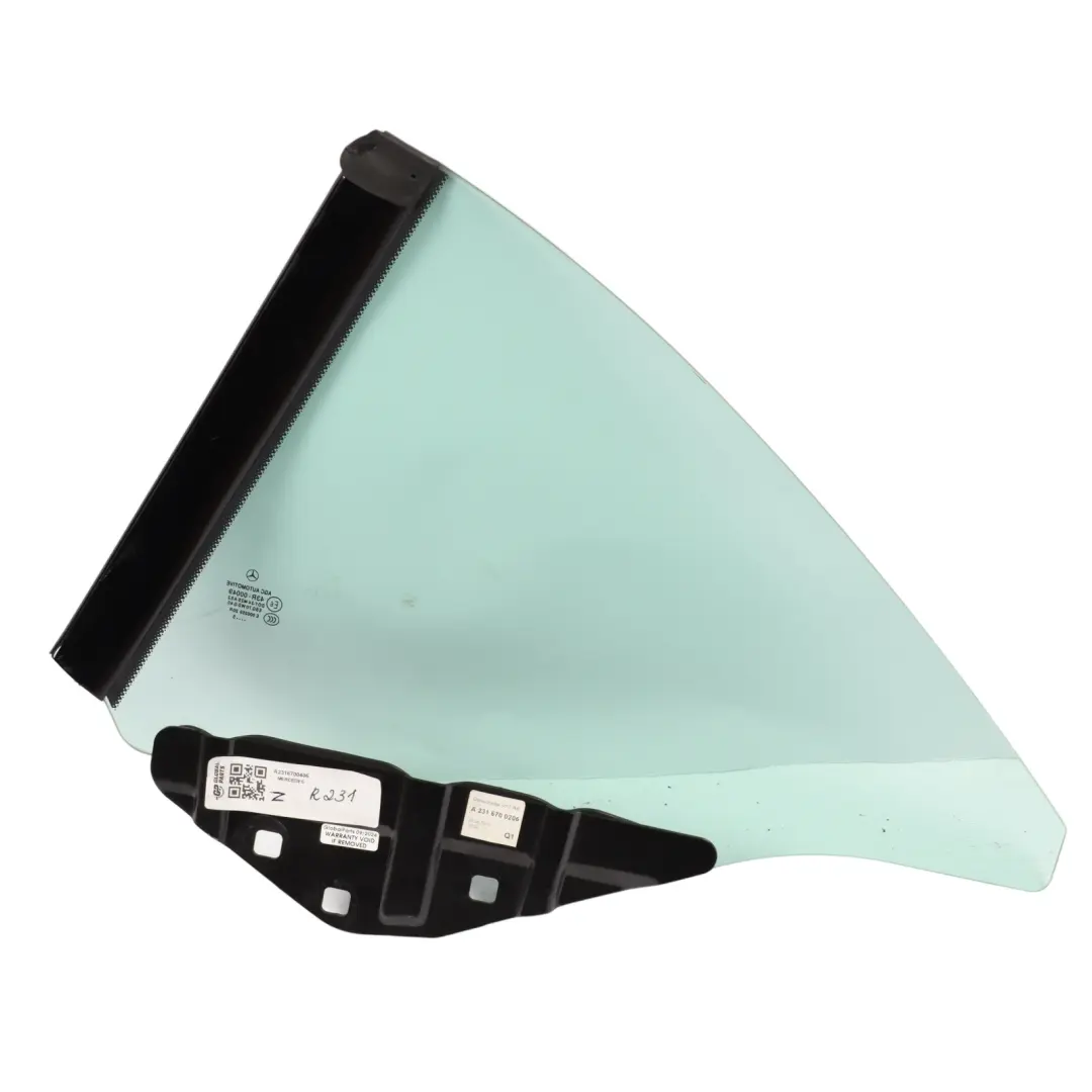 Side Glass Window Rear Right O/S AS2 to Mercedes SL R231 Roadster with Part number A2316700406 Mercedes SL R231 Roadster Side Glass Window Rear Right O/S AS2 - SKU A2316700406 - Part number A2316700406