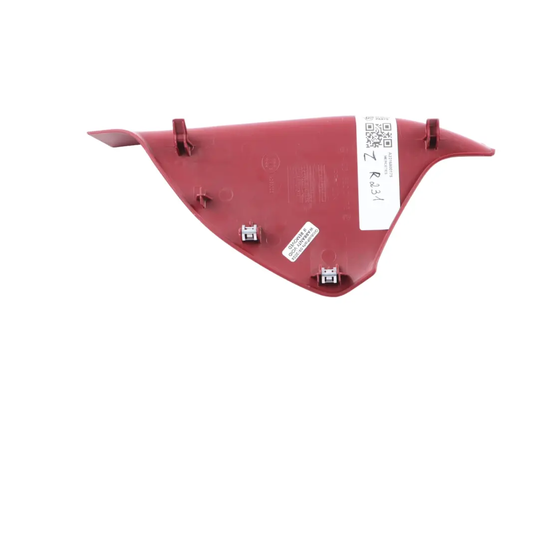 Mercedes SL63 AMG R231 Dashboard Trim End Panel Cover Right O/S Red - SKU A2316800175 - Part number A2316800175