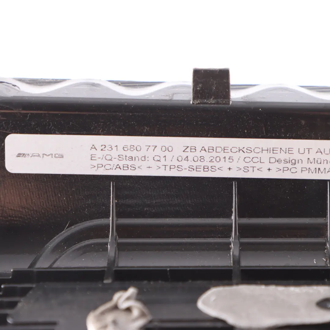 Door Sill Strip Front Left N/S Entrance Trim Plate to Mercedes R231 with Part number A2316807700 Mercedes R231 Door Sill Strip Front Left N/S Entrance Trim Plate - SKU A2316807700 - Part number A2316807700