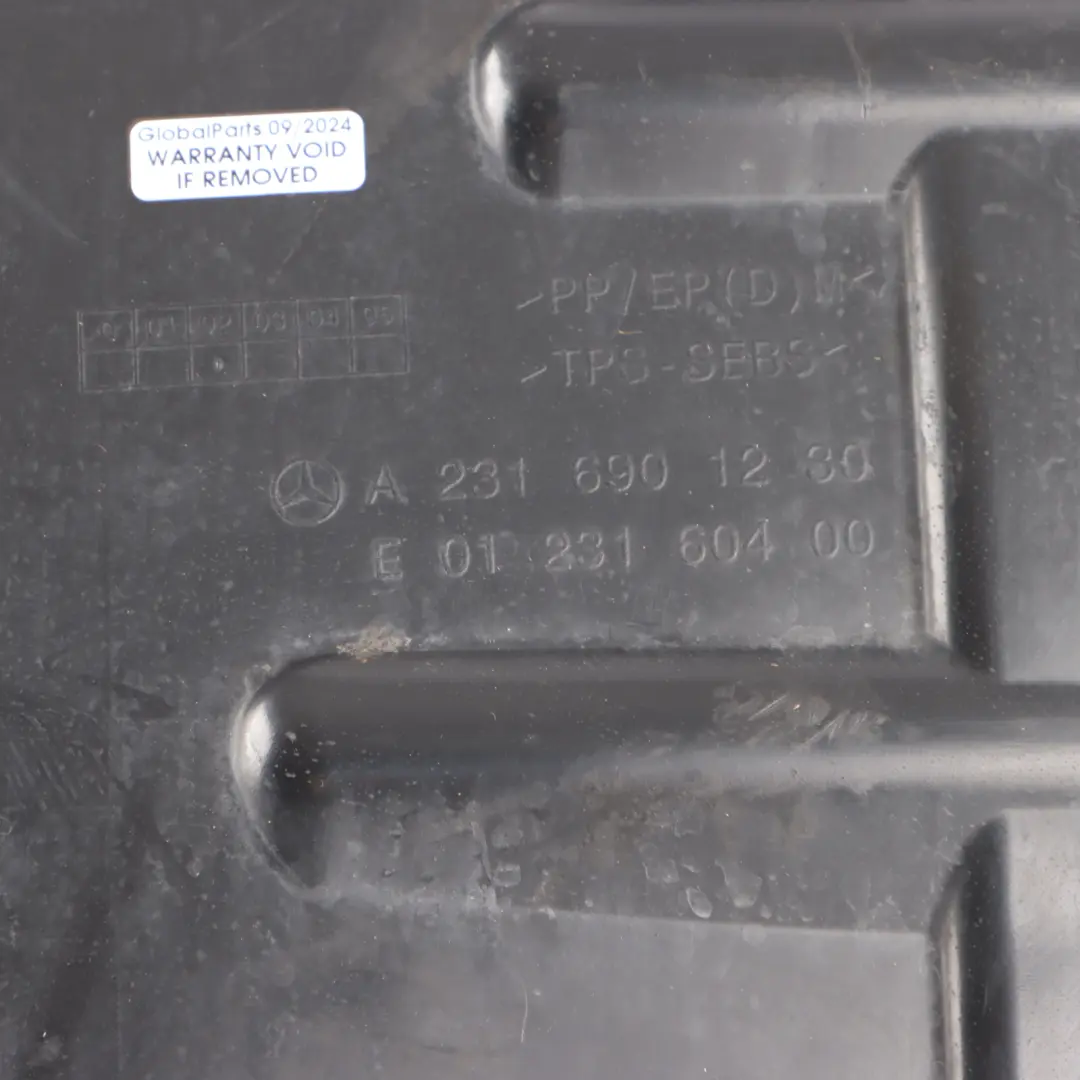 Paso Rueda Delantero Derecho Sección Revestimiento para Mercedes R231 con número de pieza A2316901230 Mercedes R231 Paso Rueda Delantero Derecho Sección Revestimiento - SKU A2316901230 - Número de pieza A2316901230