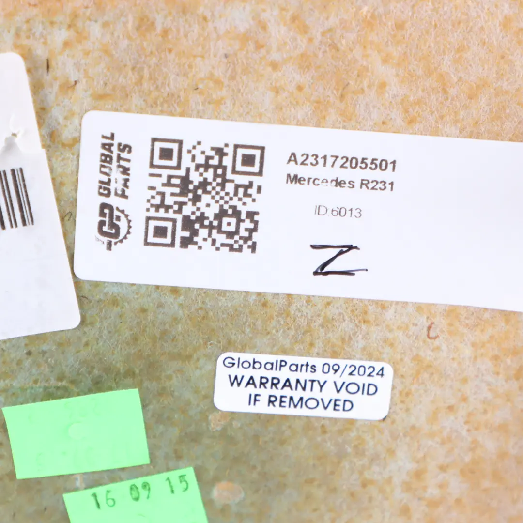 Door Card Front Left N/S Trim Cover Black Red A1647202170 to Mercedes R231 with Part number A2317205501 Mercedes R231 Door Card Front Left N/S Trim Cover Black Red A1647202170 - SKU A2317205501 - Part number A2317205501