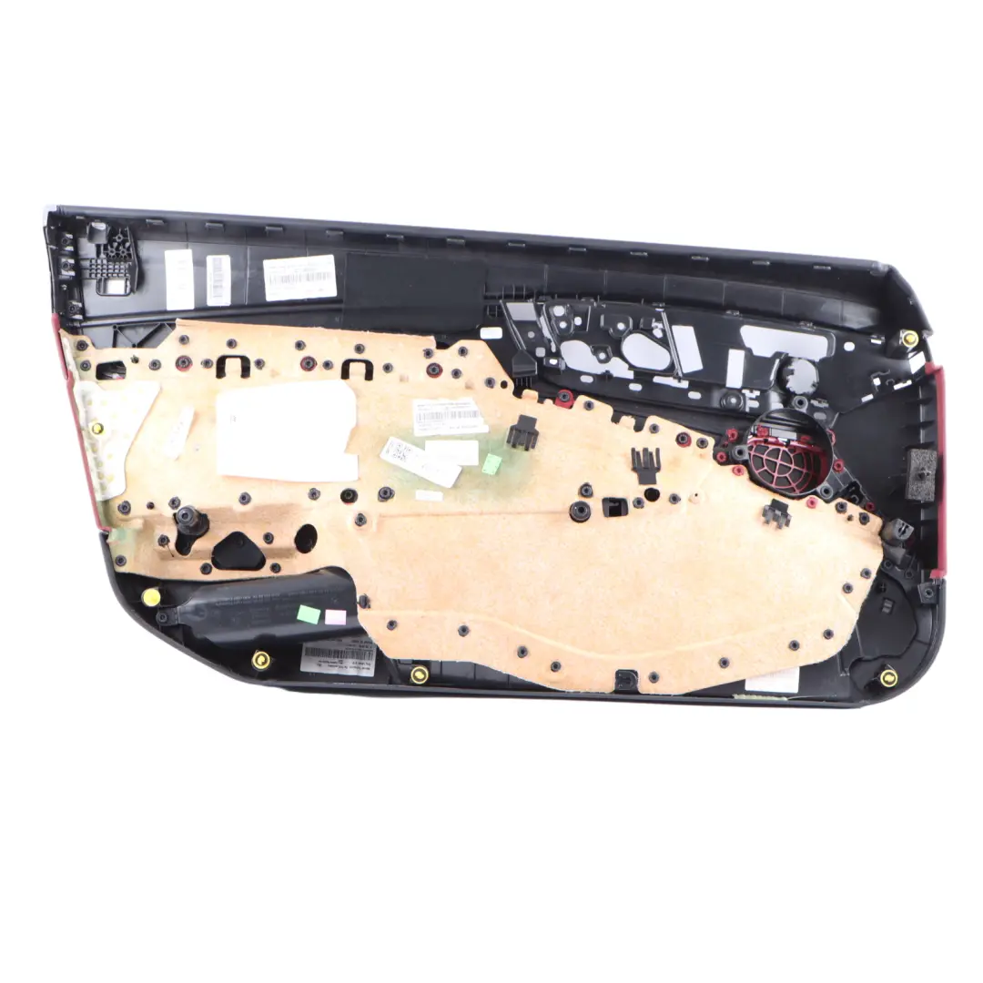 Mercedes R231 Front Door Card Right O/S Trim Panel Cover Leather Black Red - SKU A2317205601 - Part number A2317205601