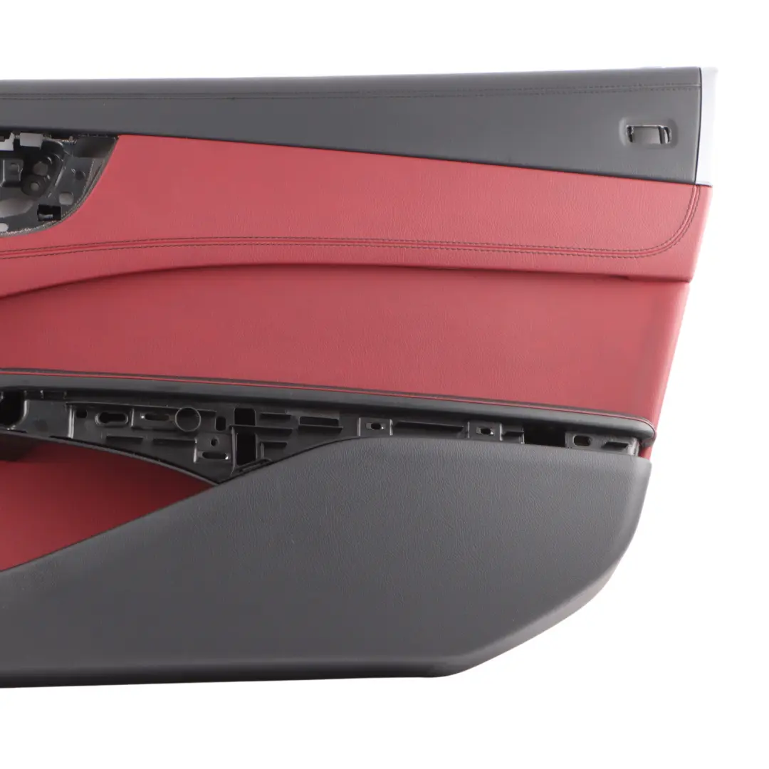 Mercedes R231 Front Door Card Right O/S Trim Panel Cover Leather Black Red - SKU A2317205601 - Part number A2317205601