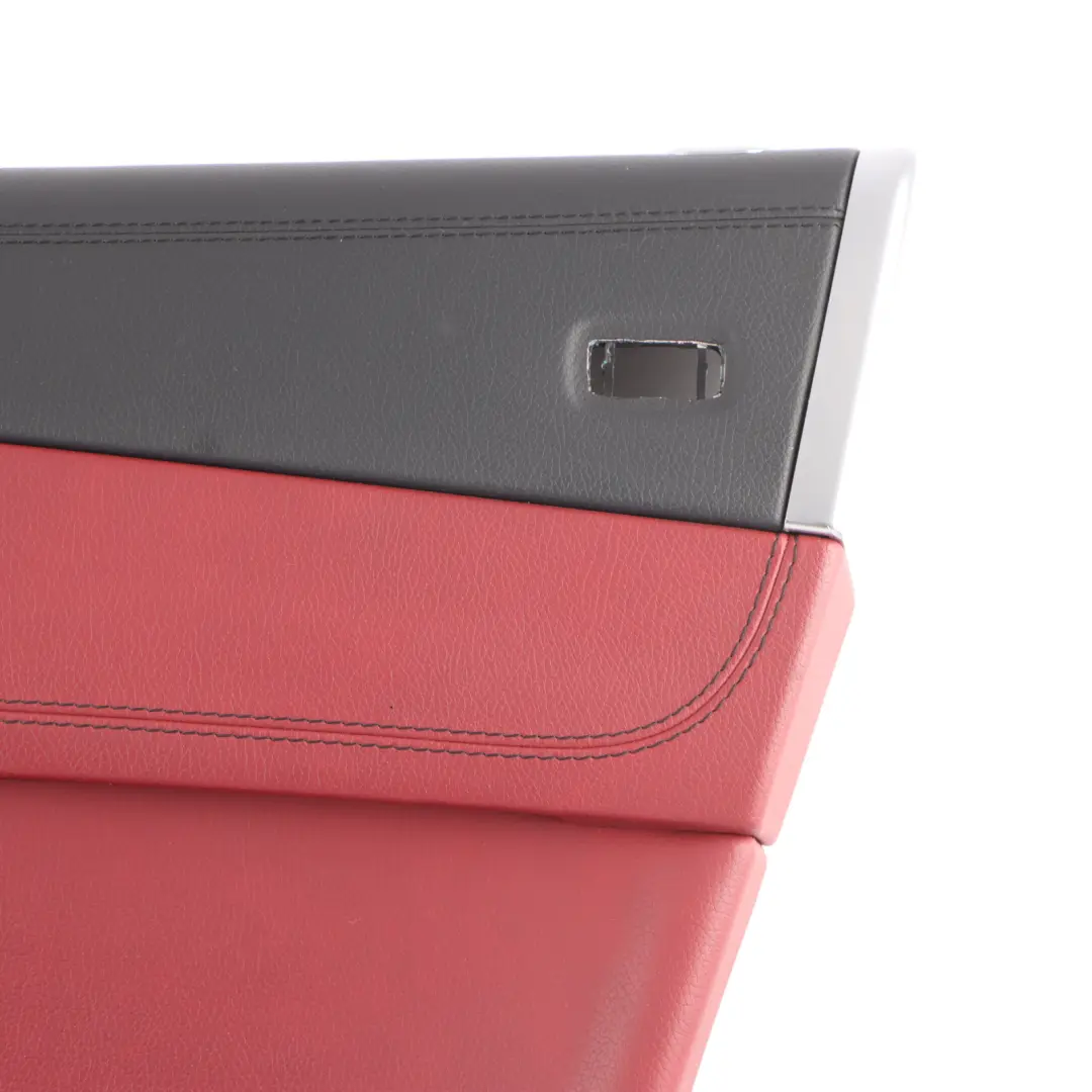 Front Door Card Right O/S Trim Panel Cover Leather Black Red to Mercedes R231 with Part number A2317205601 Mercedes R231 Front Door Card Right O/S Trim Panel Cover Leather Black Red - SKU A2317205601 - Part number A2317205601