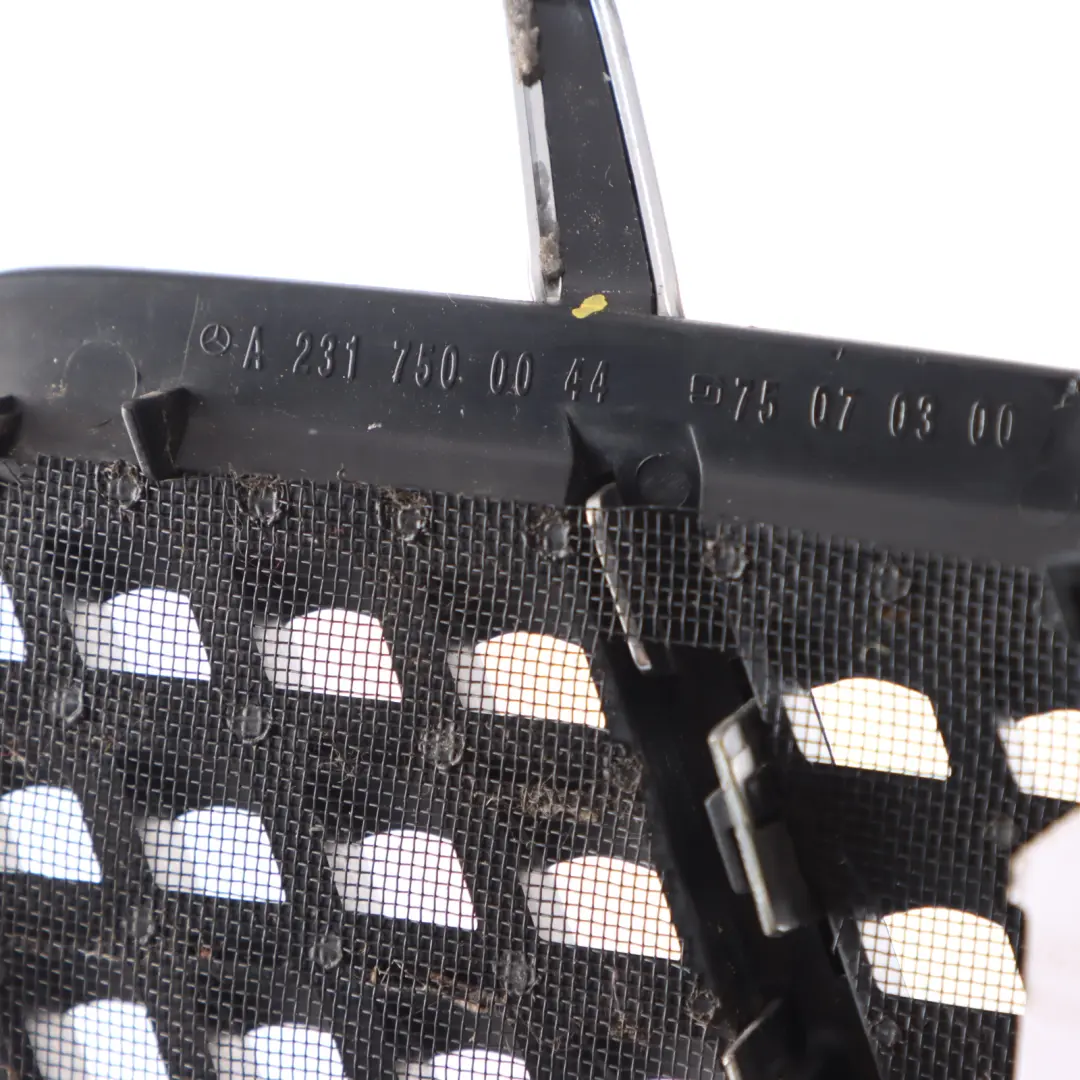 Mercedes R231 Cofano Bonnet Trim Vent Grill Cromo Anteriore Sinistro - SKU A2317500044 - Numero di parte A2317500044