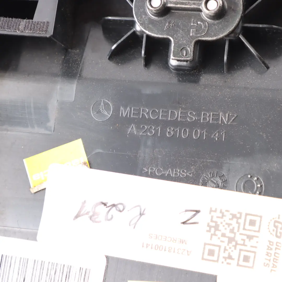 Glove Box Left N/S Compartment Storage Tray to Mercedes R231 Rear with Part number A2318100141 Mercedes R231 Rear Glove Box Left N/S Compartment Storage Tray - SKU A2318100141 - Part number A2318100141