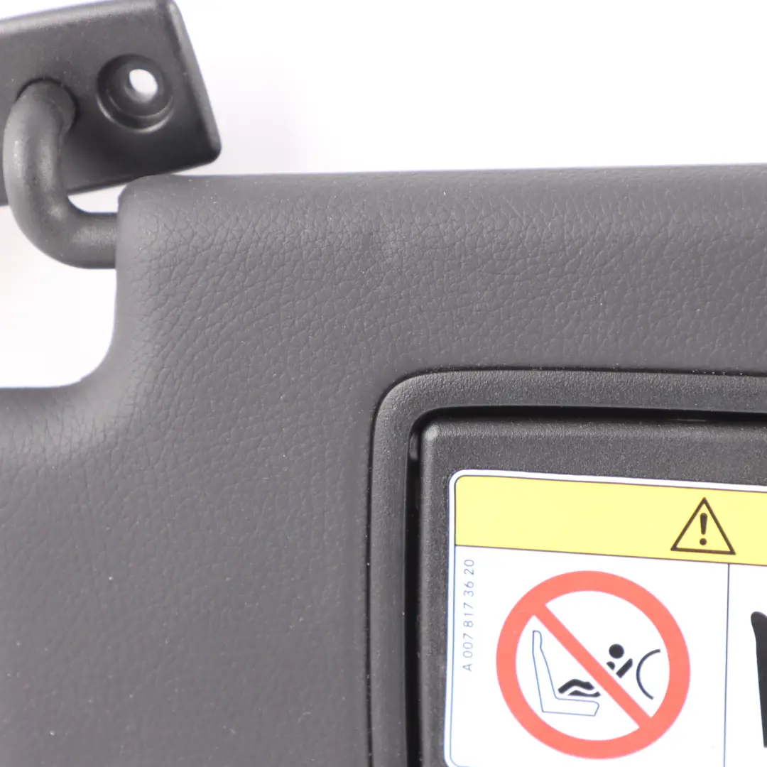 Sun Visor Left N/S Shade Mirror Black to Mercedes SL R231 Roadster with Part number A2318100310 Mercedes SL R231 Roadster Sun Visor Left N/S Shade Mirror Black - SKU A2318100310 - Part number A2318100310