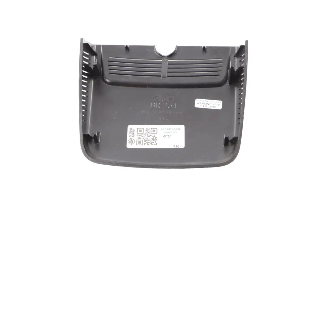 Mercedes SL63 R231 Roadster Mirror Cover Rear View Interior Black - SKU A2318210036 - Part number A2318210036