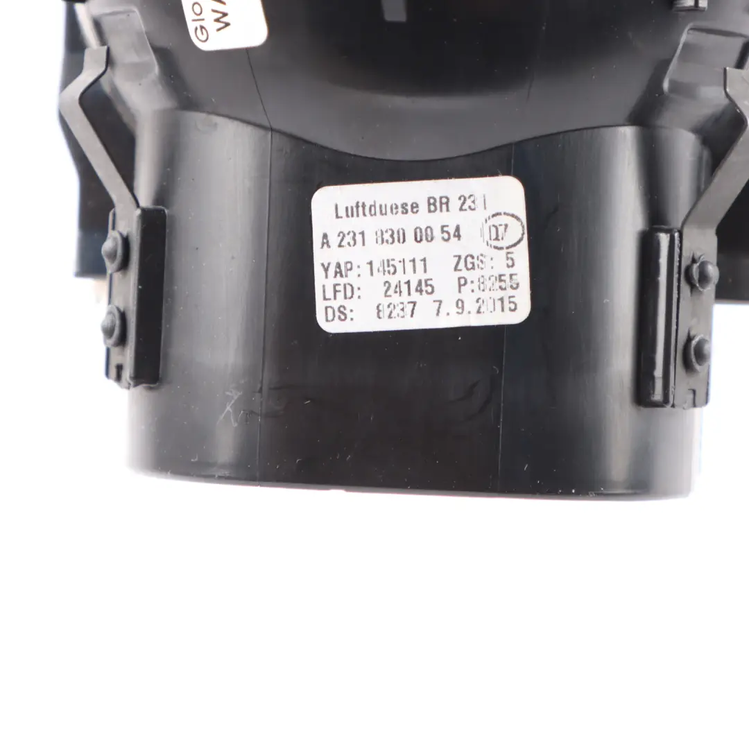 Mercedes SL R231 Roadster Dashboard Air Vent Center Nozzle Duct - SKU A2318300054 - Part number A2318300054