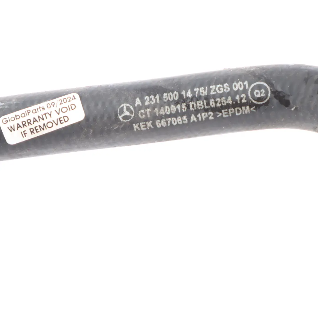 Mercedes R231 Heater Cooling Coolant Pipe Hose Line - SKU RHD-A2318301200 - Part number A2318301200