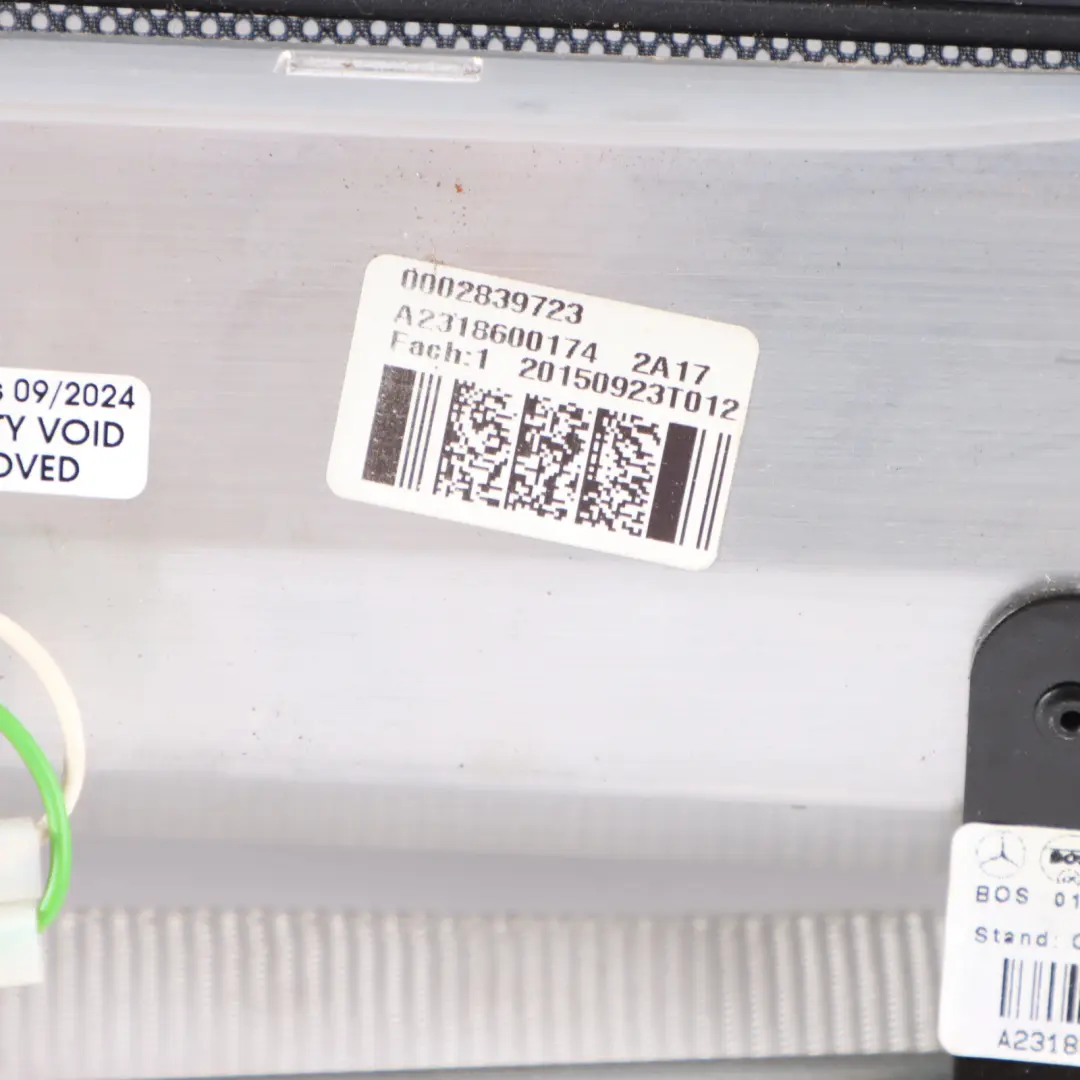 SL63 R231 Convertible Draft Stop Wind Deflector Fabric Silver Shadow to Mercedes with Part number A2318600174 Mercedes SL63 R231 Convertible Draft Stop Wind Deflector Fabric Silver Shadow - SKU A2318600174 - Part number A2318600174