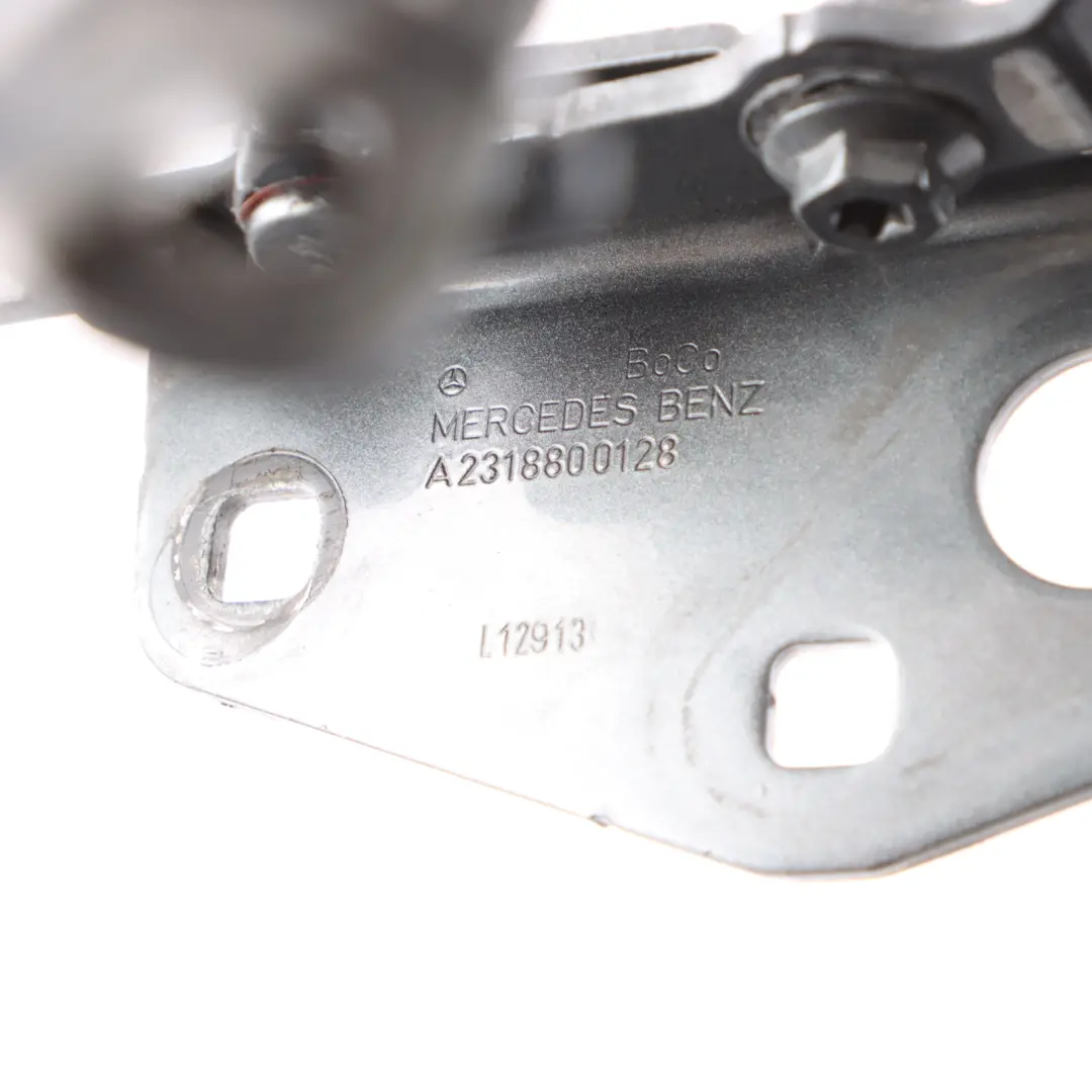 Mercedes SL R231 Bonnet Hood Hinge Left N/S Grey Metallic 041 - SKU A2318800128-GRE - Part number A2318800128
