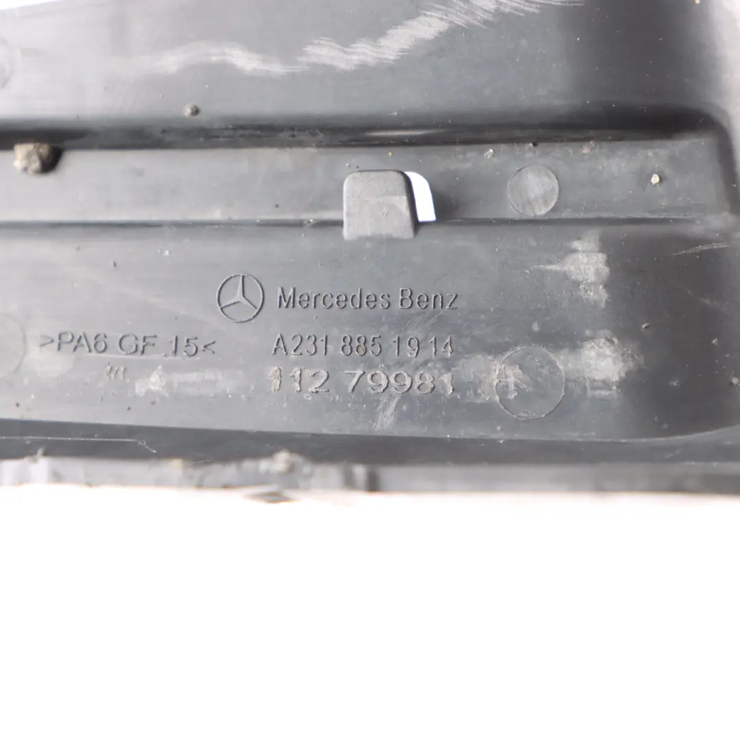 Mercedes R231 Rear Bumper Tail Pipe Trim Bracket Rear Left N/S - SKU A2318851914 - Part number A2318851914