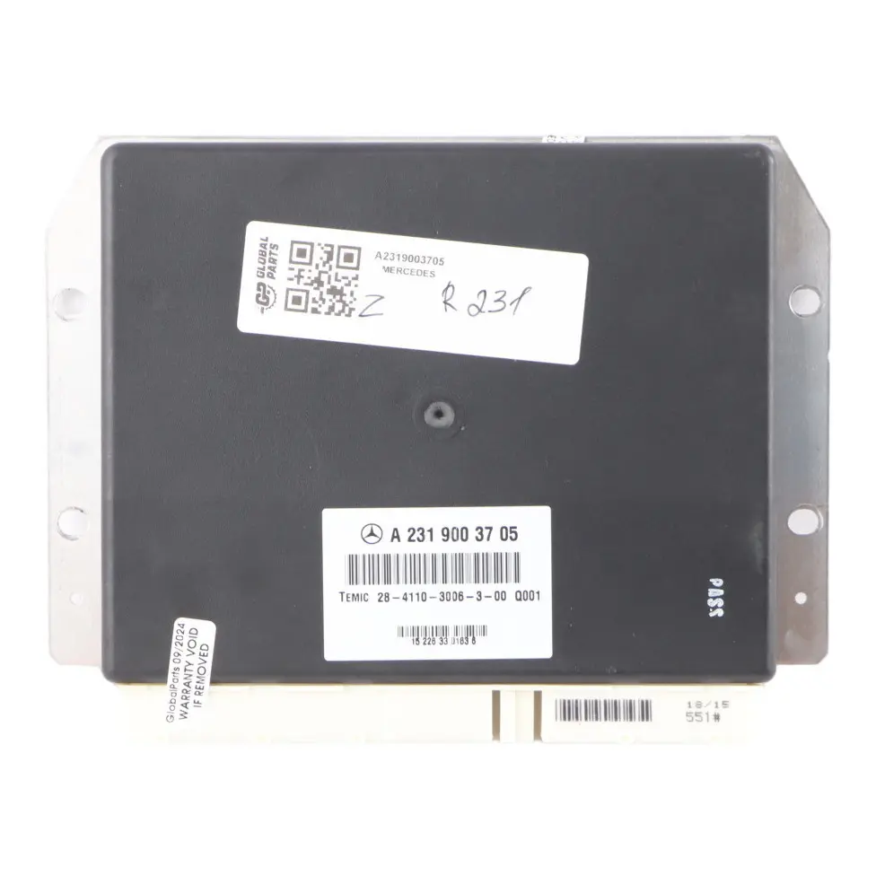 Electronic Control Unit Module to Mercedes R231 with Part number A2319003705 Mercedes R231 Electronic Control Unit Module - SKU A2319003705 - Part number A2319003705