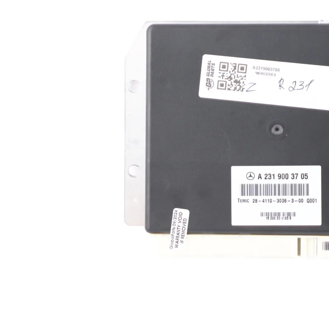 Electronic Control Unit Module to Mercedes R231 with Part number A2319003705 Mercedes R231 Electronic Control Unit Module - SKU A2319003705 - Part number A2319003705