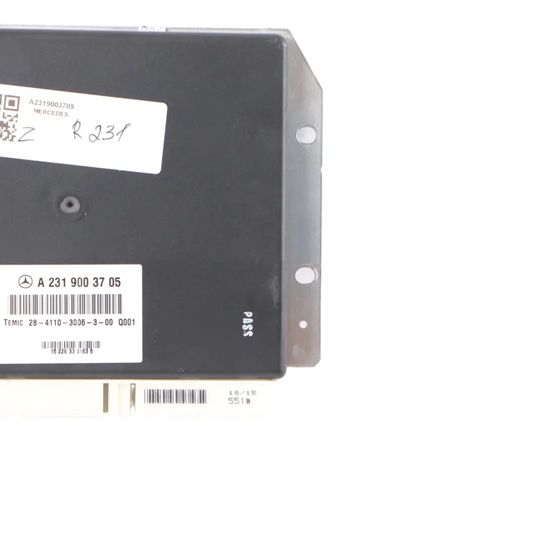 Electronic Control Unit Module to Mercedes R231 with Part number A2319003705 Mercedes R231 Electronic Control Unit Module - SKU A2319003705 - Part number A2319003705