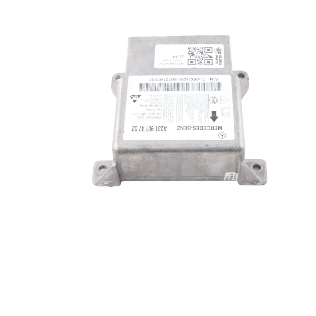 Módulo De Aire Unidad De Control ECU SRS Módulo para Mercedes R231 con número de pieza A2319014702 Mercedes R231 Módulo De Aire Unidad De Control ECU SRS Módulo - SKU A2319014702 - Número de pieza A2319014702