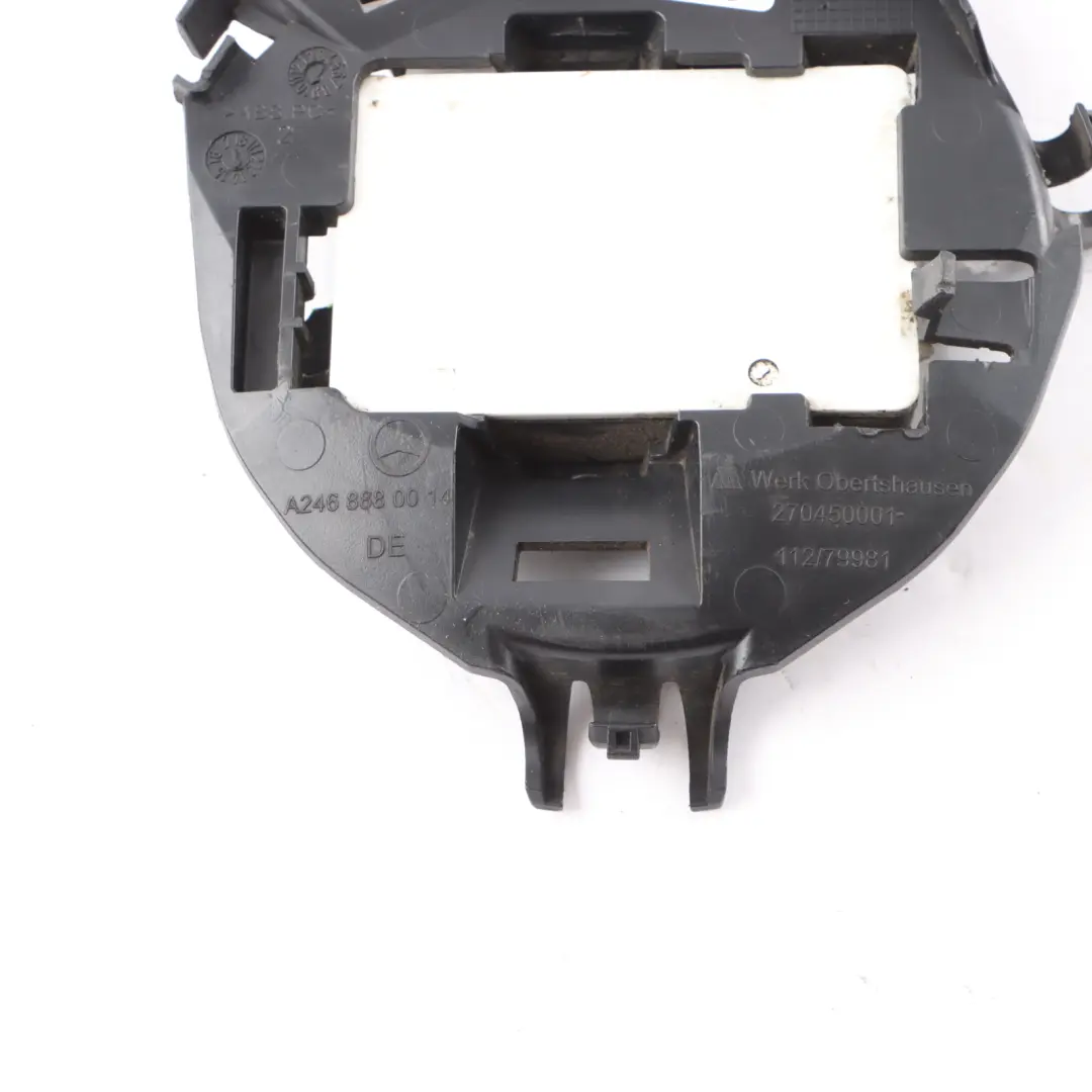 Radar Sensor Mercedes W176 W246 Front Grille Bracket Collision Radar to with Part number A2468880014 Radar Sensor Mercedes W176 W246 Front Grille Bracket Collision Radar - SKU A2468880014-2 - Part number A2468880014
