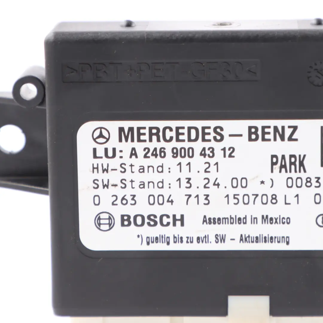 X246 Modulo Controllo Parcheggio Sensore PDC per Mercedes W176 con numero di parte A2469004312 Mercedes W176 X246 Modulo Controllo Parcheggio Sensore PDC - SKU A2469004312 - Numero di parte A2469004312