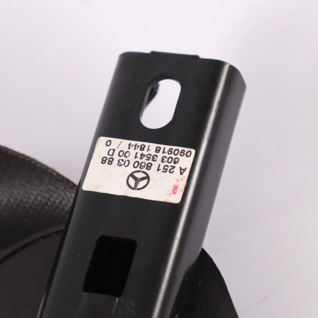 Mercedes R W251 Driver's Seat Belt Front Right O/S Safety Belt Black - SKU RHD-A2518602886 - Part number A2518602886