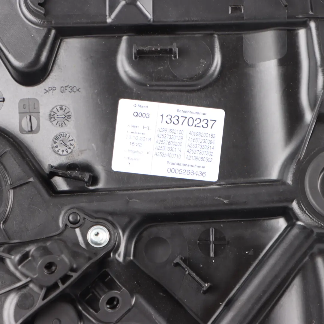 Fensterheber Hintere Tür Links Regulator Panel für Mercedes X253 mit Teilenummer A2537307902 Mercedes X253 Fensterheber Hintere Tür Links Regulator Panel - SKU A2537307902 - Teilenummer A2537307902