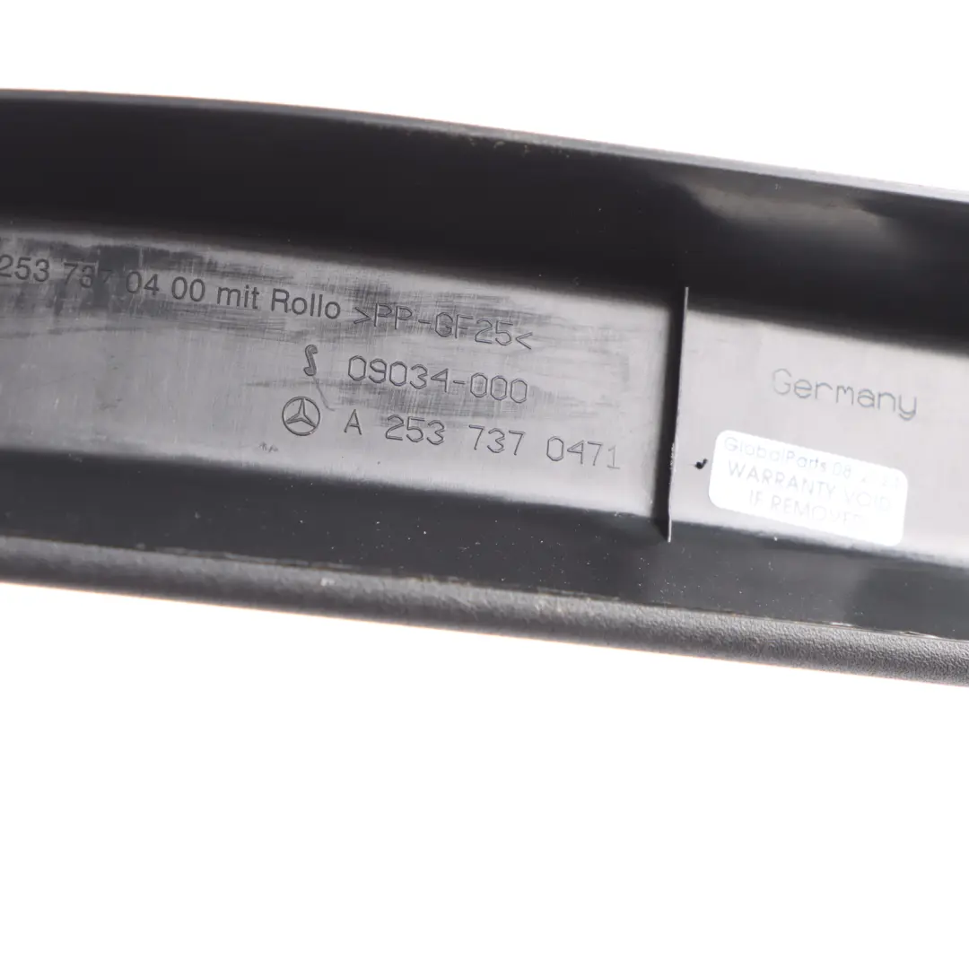 Mercedes X253 Door Window Frame Trim Cover Rear Right O/S Grey - SKU A2537370471 - Part number A2537370471