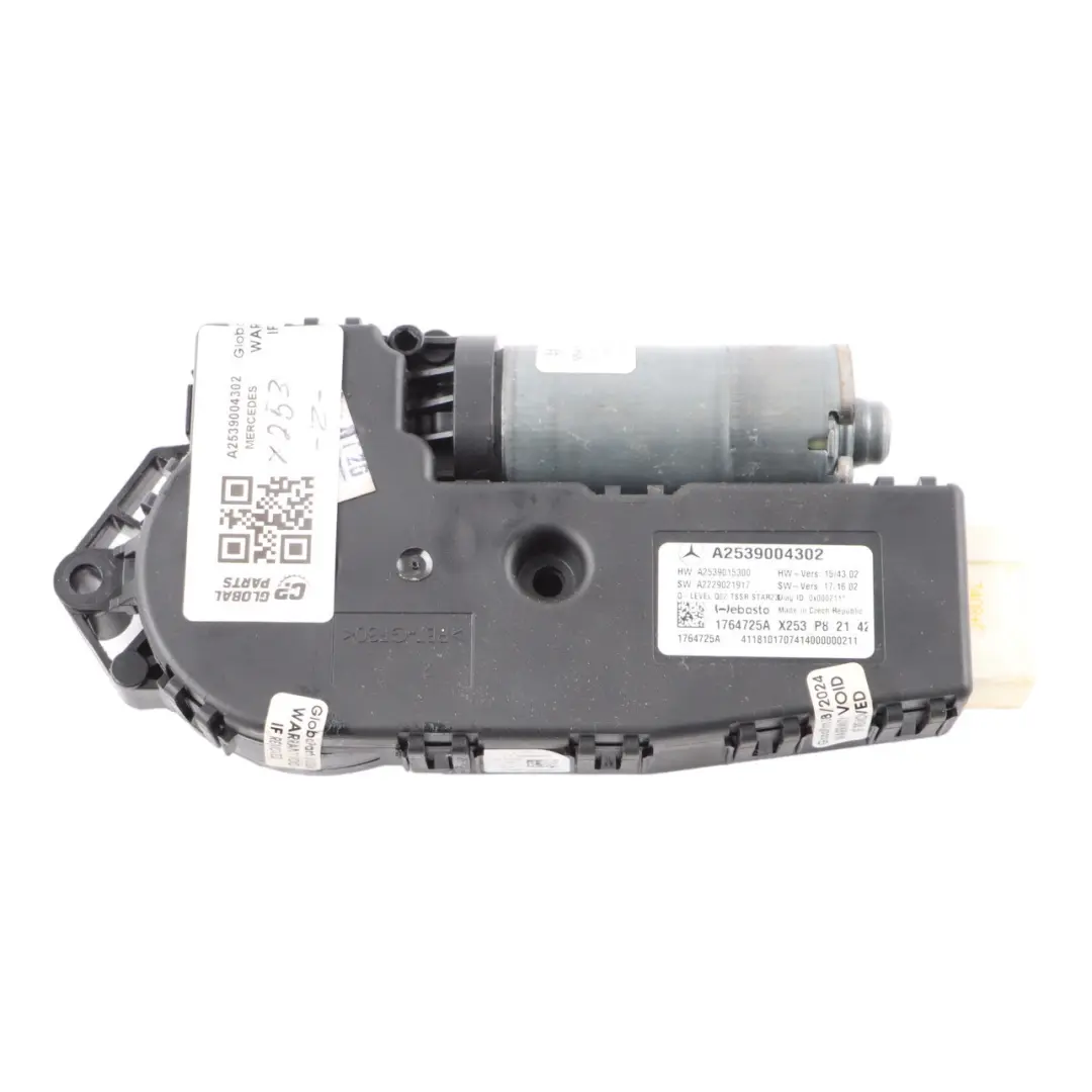 Unité Contrôle Toit Ouvrant Moteur Ouvrant Actionneur pour Mercedes X253 à propos du numéro de pièce A2539004302 Mercedes X253 Unité Contrôle Toit Ouvrant Moteur Ouvrant Actionneur - SKU A2539004302 - Numéro de pièce A2539004302