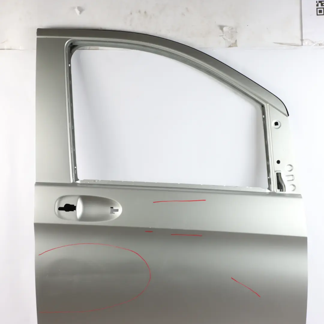 Door Front Right O/S V-Class Brilliant Silver Metallic - 9744 to Mercedes Vito W447 with Part number A4477206700 Mercedes Vito W447 Door Front Right O/S V-Class Brilliant Silver Metallic - 9744 - SKU A4477206700-BRS - Part number A4477206700