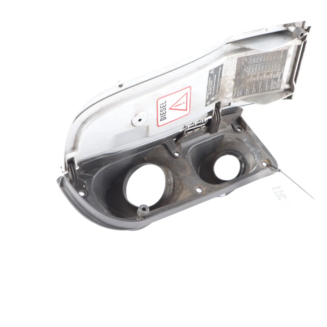 Flap Tank Cap Cover Trim Brilliant Silver - 9744 to Mercedes W447 Fuel with Part number A4477500000 Mercedes W447 Fuel Flap Tank Cap Cover Trim Brilliant Silver - 9744 - SKU A4477500000-BRS - Part number A4477500000