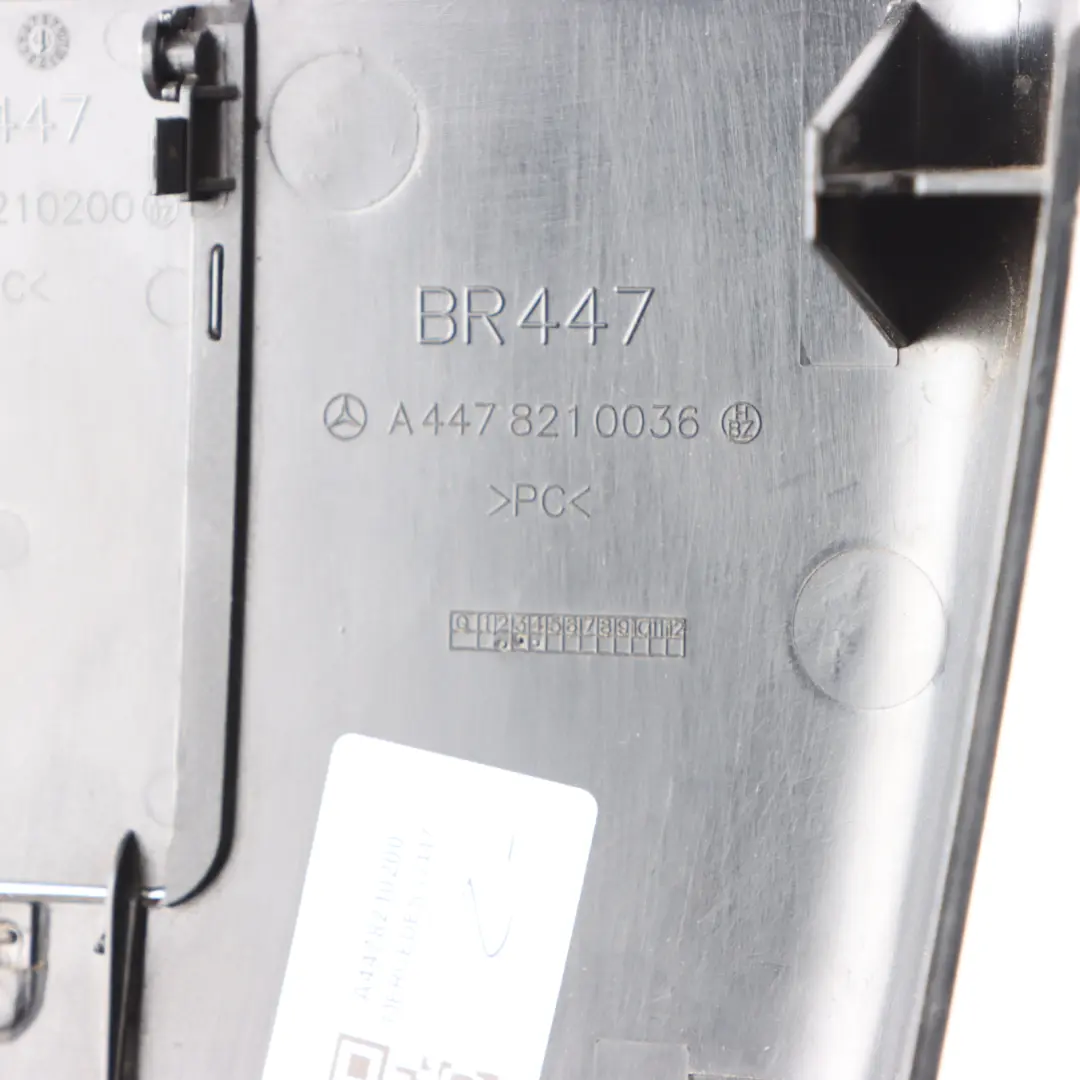 View Mirror Cover Interior Trim Black to Mercedes W447 Rear with Part number A4478210200 Mercedes W447 Rear View Mirror Cover Interior Trim Black - SKU A4478210200 - Part number A4478210200