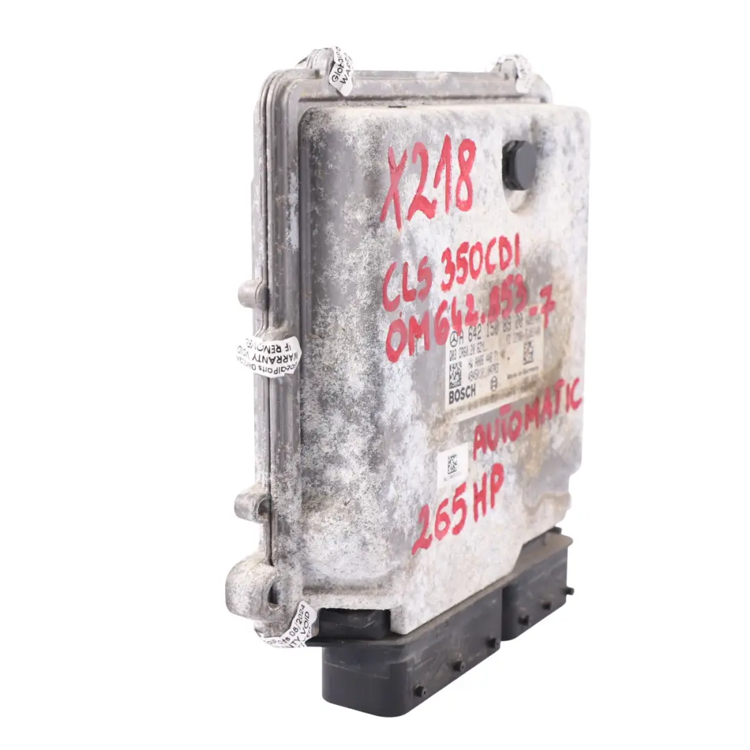Mercedes X218 CLS 350CDI OM642.853 Engine Control Unit ECU Kit Key - SKU A6421508900-7 - Part number A6421508900