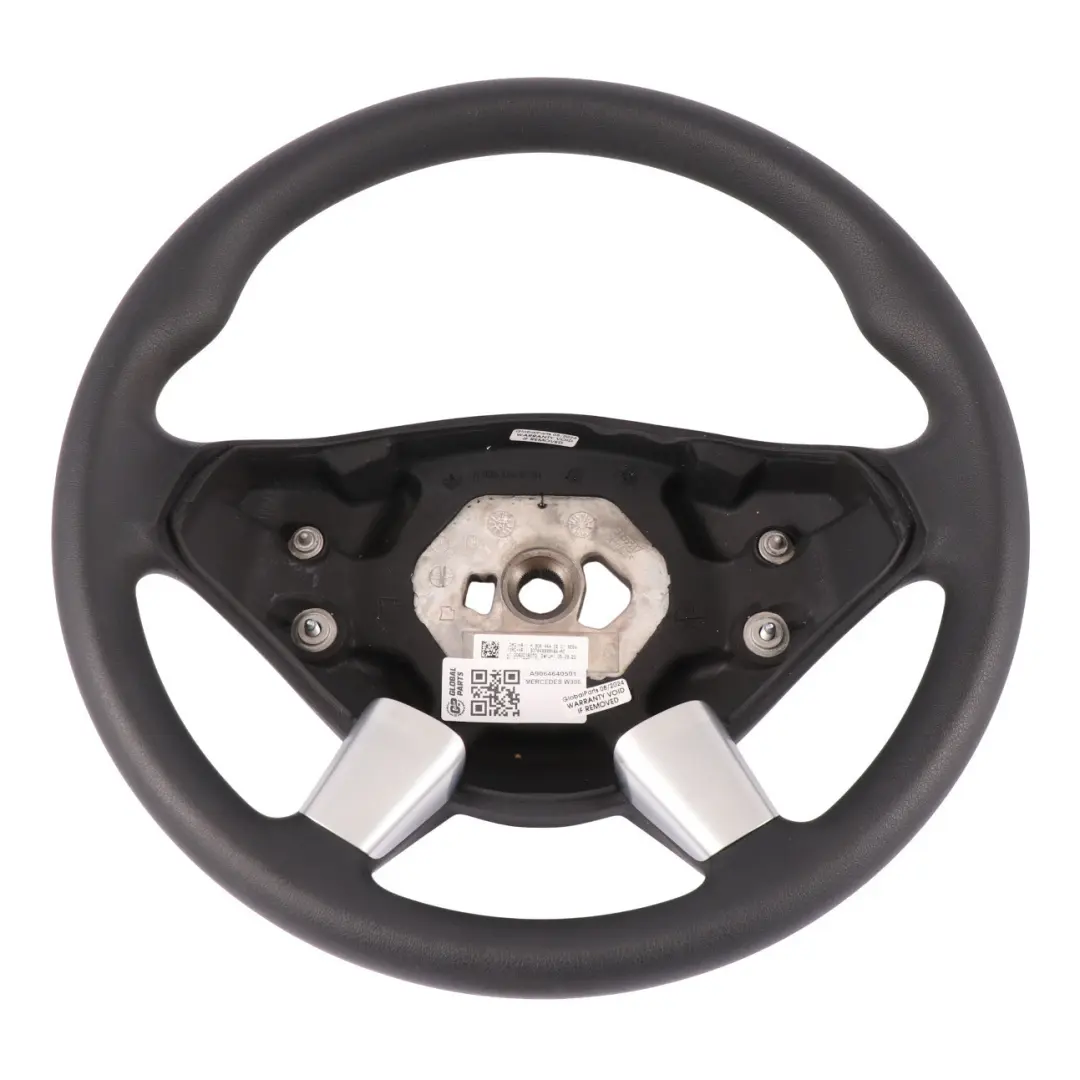 Kierownica Czarna Skóra do Mercedes Sprinter W906 o numerze A9064640501 Mercedes Sprinter W906 Kierownica Czarna Skóra - SKU A9064640501 - Numer Części A9064640501