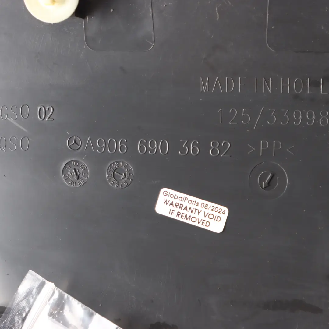Exterior Trim Body Moulding Side Panel Rear Right O/S to Mercedes W906 with Part number A9066903682 Mercedes W906 Exterior Trim Body Moulding Side Panel Rear Right O/S - SKU A9066903682 - Part number A9066903682