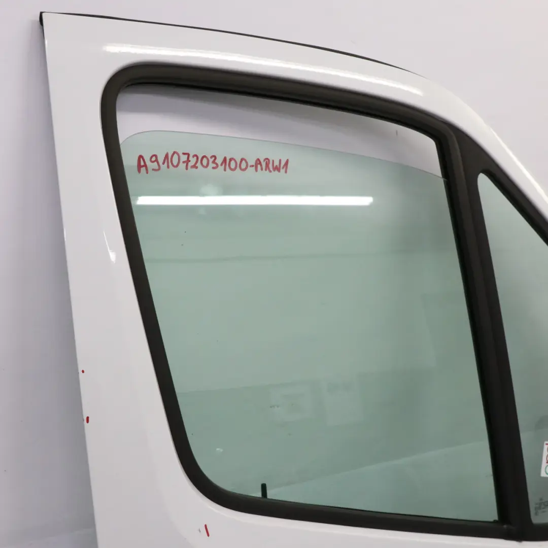 W907 W910 Door Front Right O/S Door Shell Arctic White - 9147 to Mercedes Sprinter with Part number A9107203100 Mercedes Sprinter W907 W910 Door Front Right O/S Door Shell Arctic White - 9147 - SKU A9107203100-ARW1 - Part number A9107203100