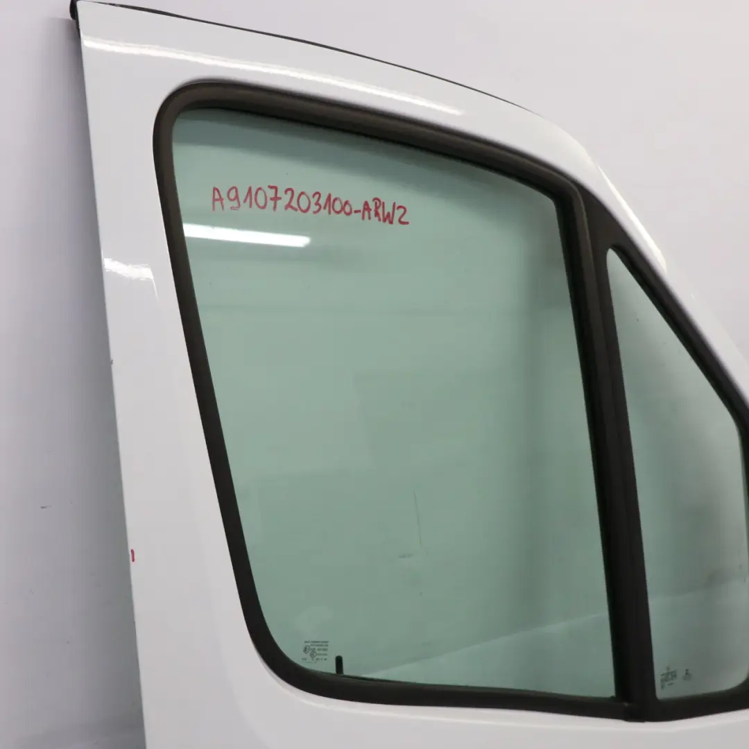 W907 W910 Door Front Right O/S Door Shell Arctic White - 9147 to Mercedes Sprinter with Part number A9107203100 Mercedes Sprinter W907 W910 Door Front Right O/S Door Shell Arctic White - 9147 - SKU A9107203100-ARW2 - Part number A9107203100