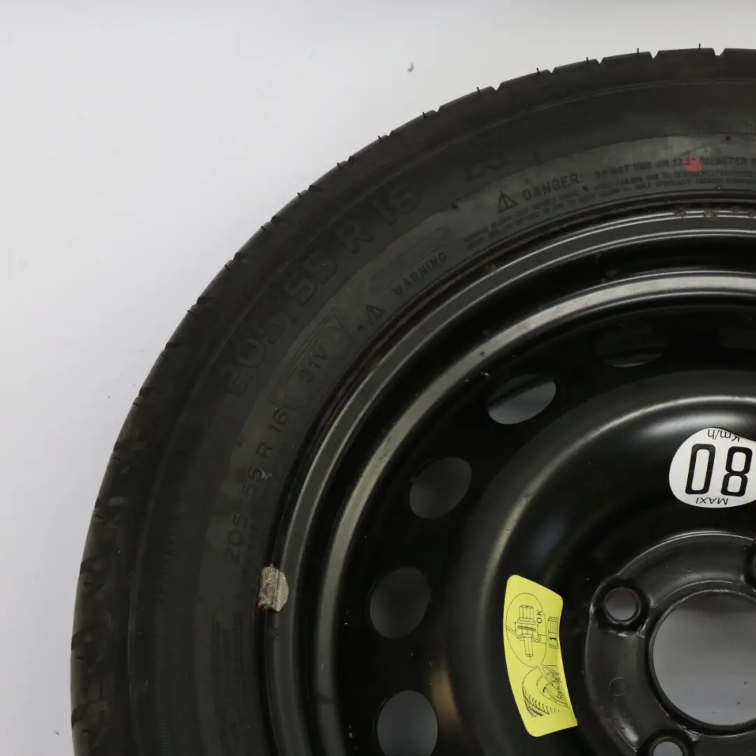  Citroen C4 Koło Zapasowe Dojazdowe 16" Opona Michelin 205/55 - SKU C4 Spare Wheel CITROEN - Numer Części C4 Spare Wheel CITROEN
