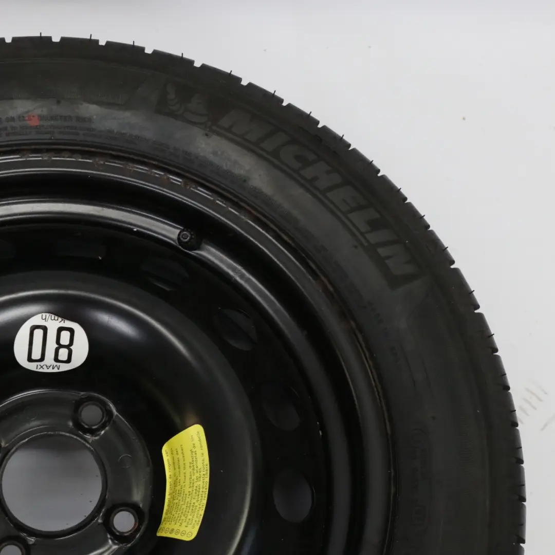 Citroen C4 Roue de secours acier 16" Pneu R16 Michelin 205/55 - SKU C4 Spare Wheel CITROEN - Numéro de pièce C4 Spare Wheel CITROEN