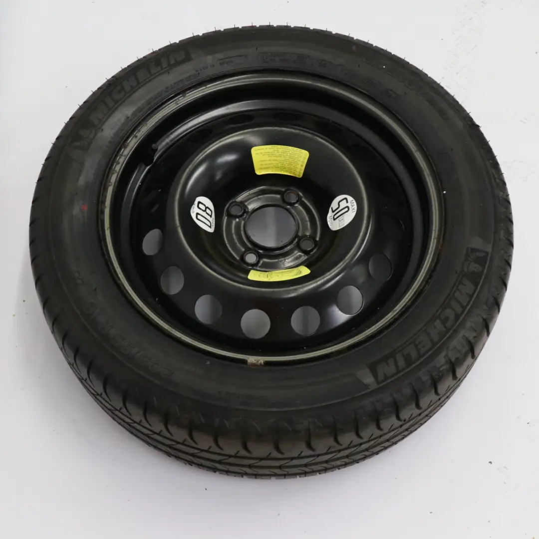  Citroen C4 Roue de secours acier 16" Pneu R16 Michelin 205/55 - SKU C4 Spare Wheel CITROEN - Numéro de pièce C4 Spare Wheel CITROEN