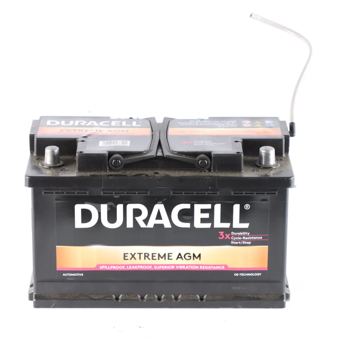 DURACELL Extreme AGM Car Battery 12V 80Ah 800A to with Part number Duracell 80Ah Accumulator DURACELL Extreme AGM Car Battery 12V 80Ah 800A - SKU Duracell 80Ah Accumulator - Part number Duracell 80Ah Accumulator