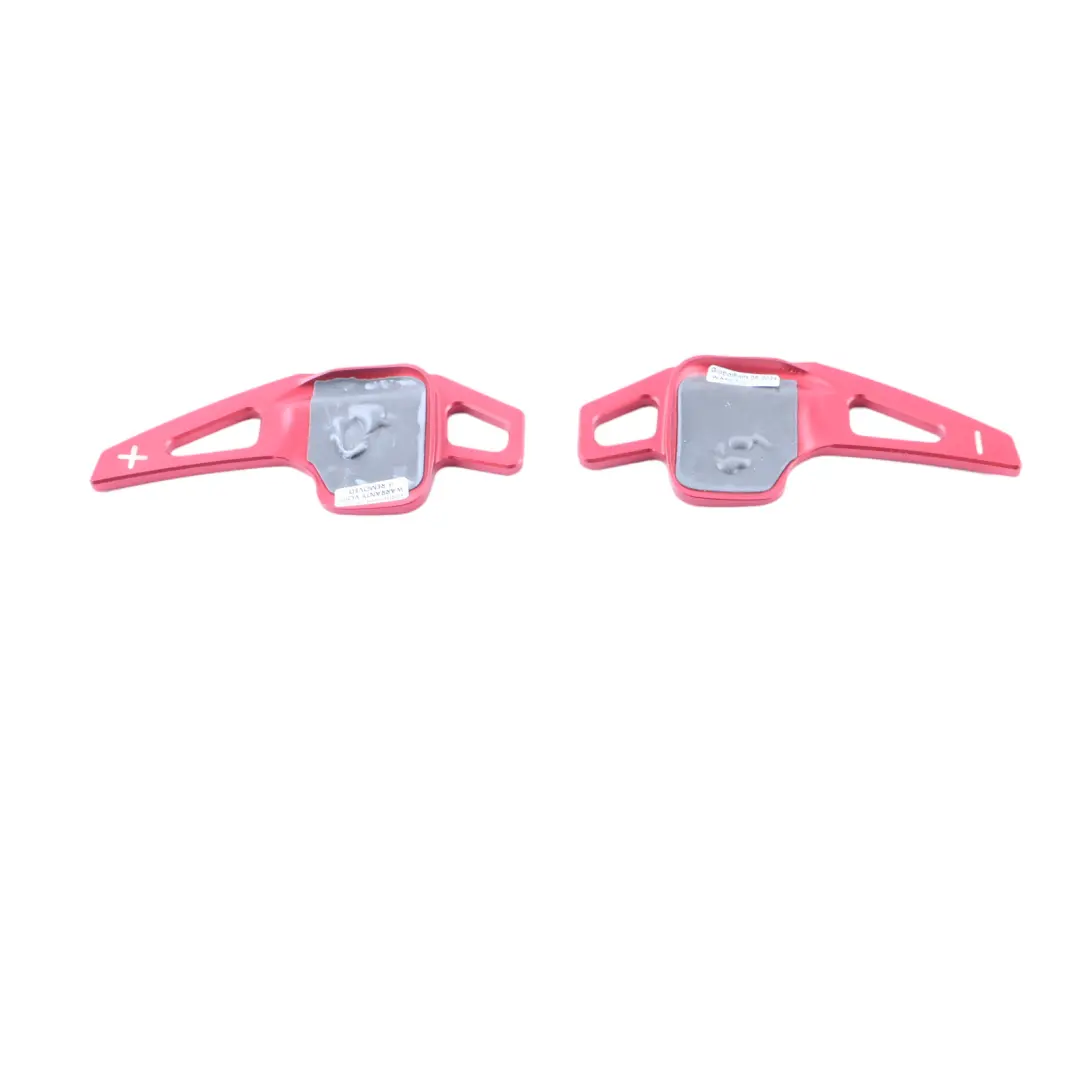 BMW F32 Steering Wheel Paddle Shift Automatic Gearbox Set - SKU F32 Red Paddles - Part number F32 Red Paddles