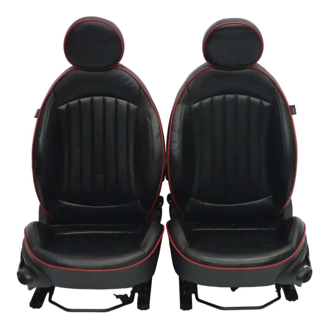  Sedili pelle Mini Cooper One R57 Cabrio riscaldati Sport Lounge Set nero rosso - SKU R57-Seats-Sport-Black-Leather-Lounge-(T9IN) - Numero di parte R57 Seats Sport Black Leather Lounge (T9IN)