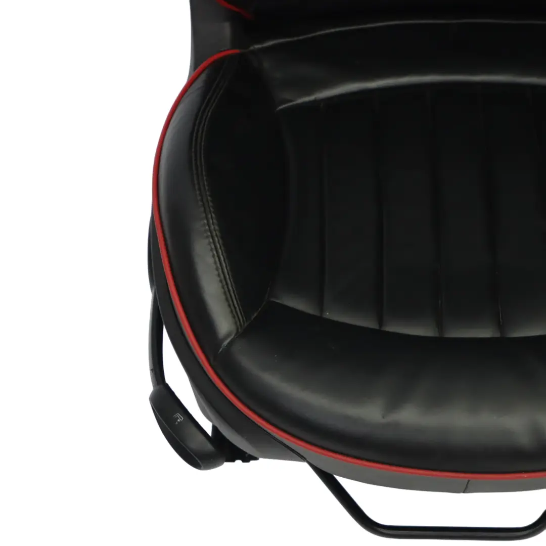 Leather Seats Mini Cooper One R57 Convertible Heated Sport Lounge Black Red Set  - SKU R57-Seats-Sport-Black-Leather-Lounge-(T9IN) - Part number R57 Seats Sport Black Leather Lounge (T9IN)