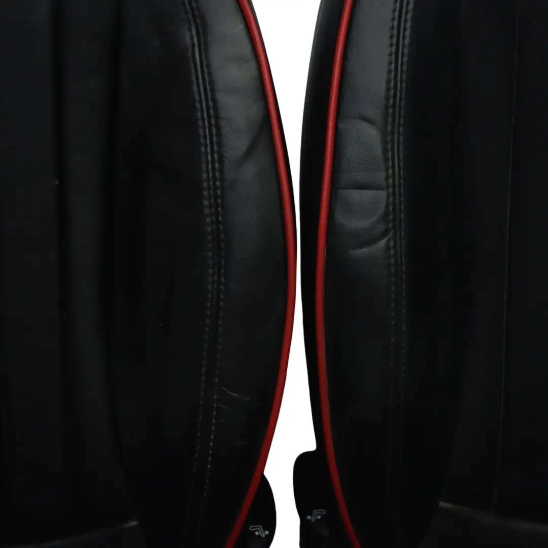  Sedili pelle Mini Cooper One R57 Cabrio riscaldati Sport Lounge Set nero rosso - SKU R57-Seats-Sport-Black-Leather-Lounge-(T9IN) - Numero di parte R57 Seats Sport Black Leather Lounge (T9IN)