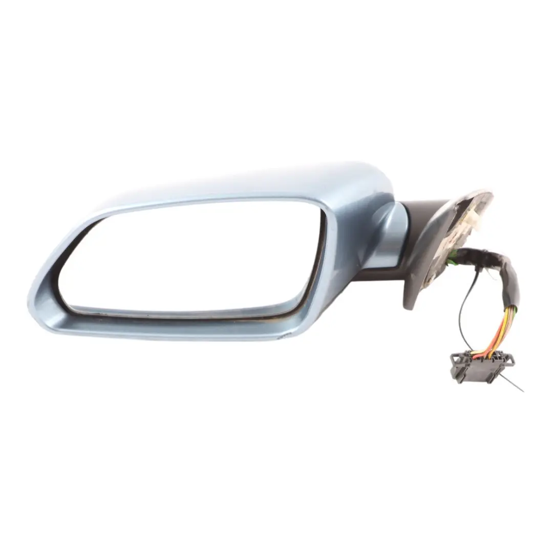 Skoda Octavia II Door Wing Mirror View Left N/S Prince Blue Metallic - F5X - SKU rhd-1Z2857507G-PRB - Part number 1Z2857507G