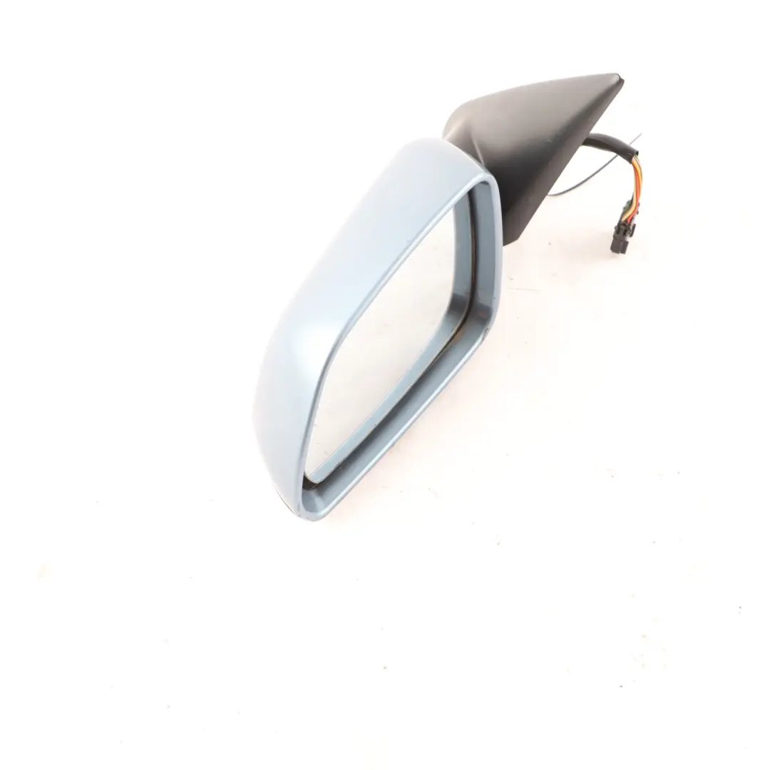 Skoda Octavia II Door Wing Mirror View Left N/S Prince Blue Metallic - F5X - SKU rhd-1Z2857507G-PRB - Part number 1Z2857507G