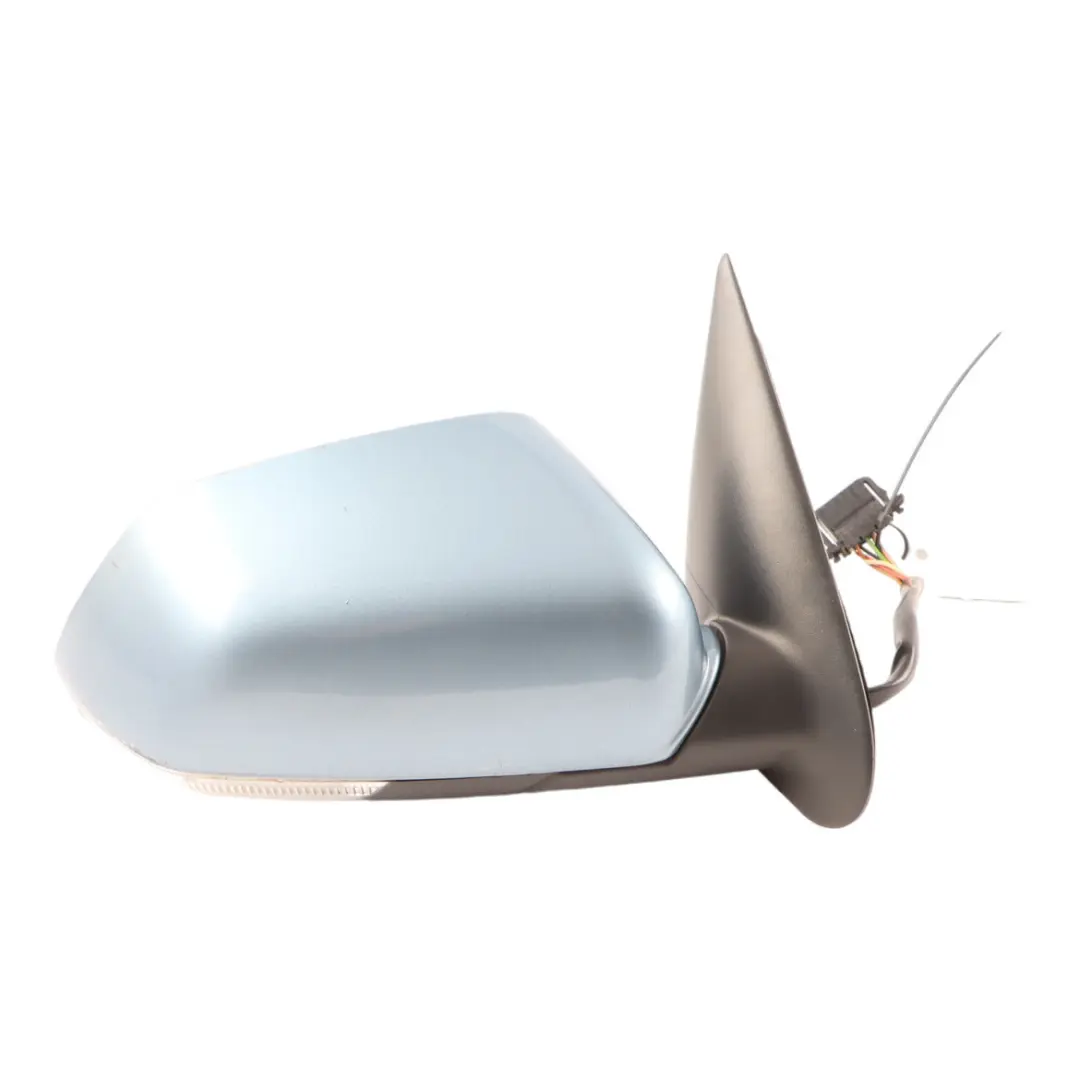 Skoda Octavia II Door Wing Mirror View Right O/S Prince Blue Metallic - F5X - SKU rhd-1Z2857508G-PRB - Part number 1Z2857508G-PRB