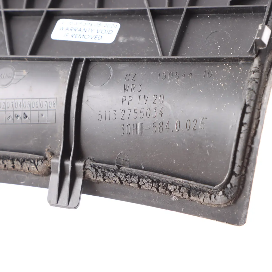 Mini Cooper R55 R56 R57 R58 Battery Compartment Cover Trim Left N/S - SKU rhd-2755034-1 - Part number 2755034